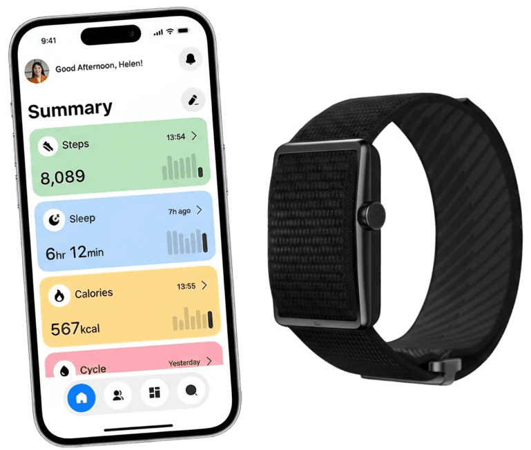 Sentir wearable band and companion app