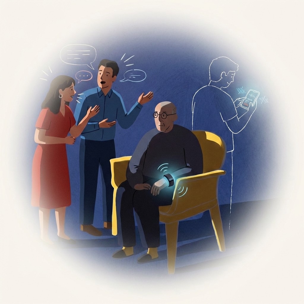 Family staying connected through Sentir